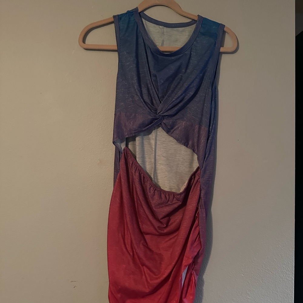 Colorful Ombre Sleeveless Dress
